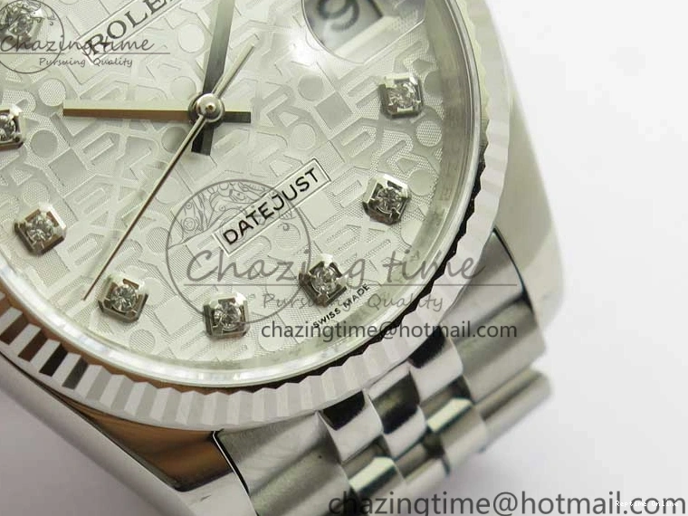 0416 Datejust 36mm 116234 904L SS DJF 1:1 Best Edition Silver Dial Diam Markers On SS Jubilee Bracelet A MoistureWicking 2931